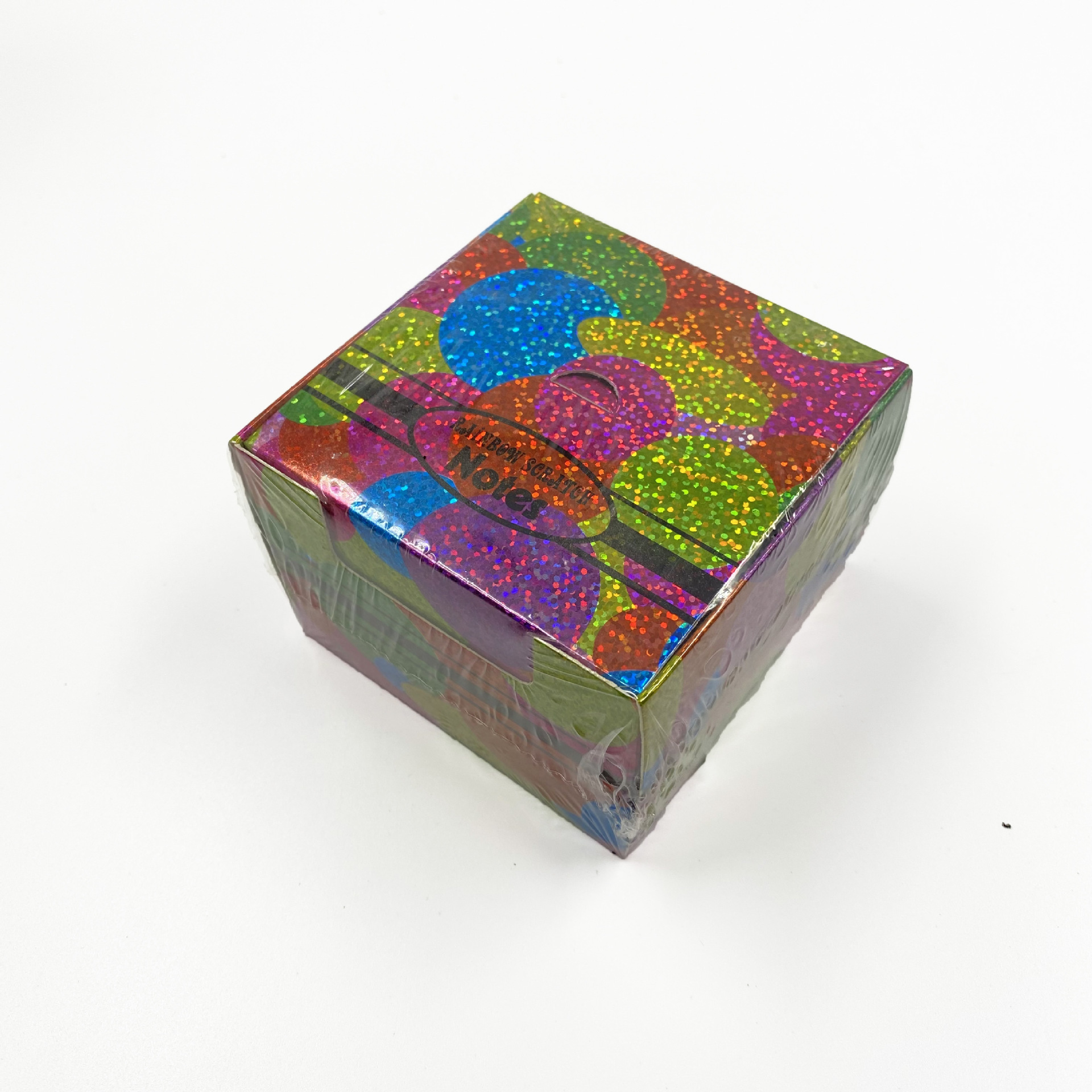 Sample bulk Amazon new scratch paper sticky Note cross-border supply set, colorful laser scratch paper sticky note pic 4