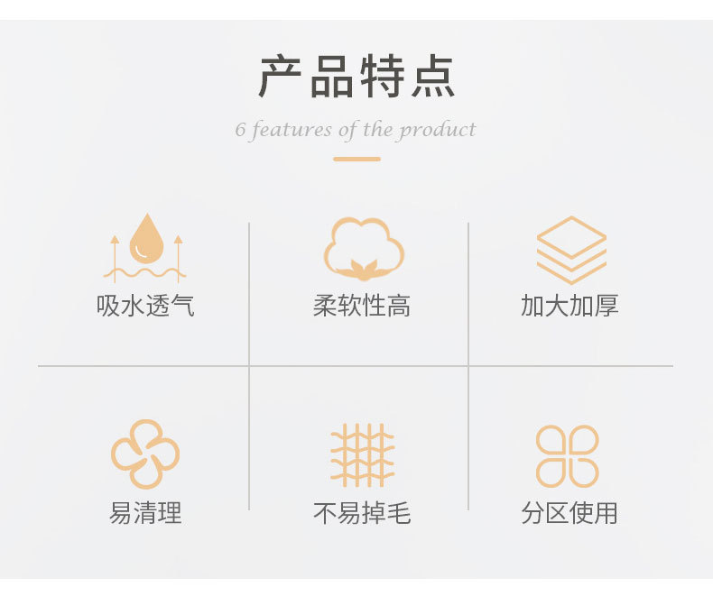 厨房国潮卫生间儿童卡通擦手巾吸水毛巾猫咪珊瑚绒方巾儿童可挂擦手布详情4