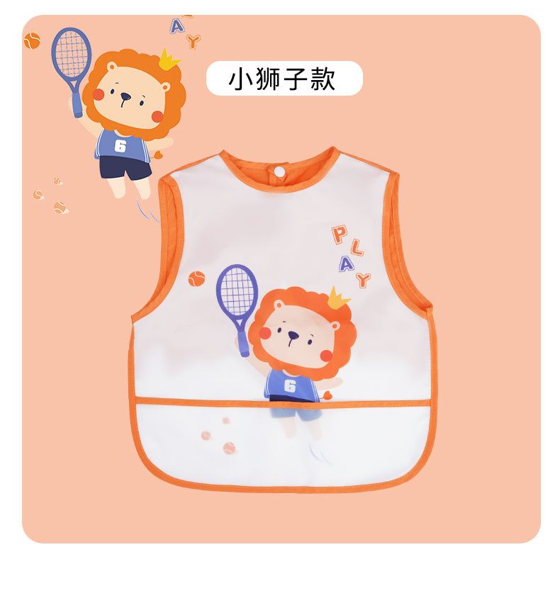 Nuevo bebé cubre niños comer baberos verano slim impermeable anti-sucio hombres y mujeres bebé niños sin mangas pic 21