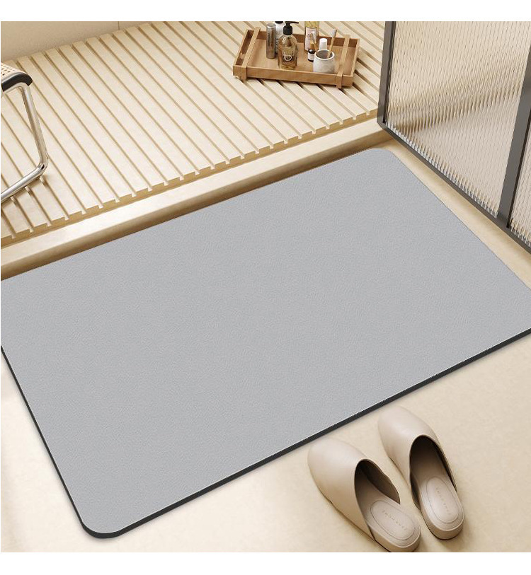 批发纯色硅藻泥地垫家用卫生间门垫浴室速干防滑吸水脚垫可裁剪详情14