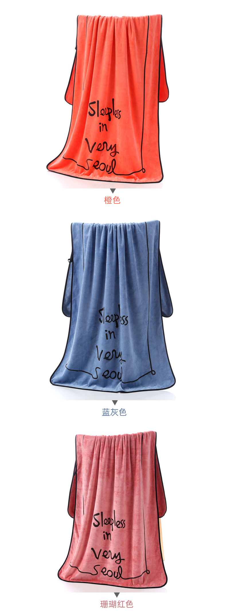 Крупный производитель пляжных полотенец с крупными волокнами, крупный оптовой оптовой оптовой упаковкой для взрослых, мягкие, впитывающие и вышивающие логотипы pic 5