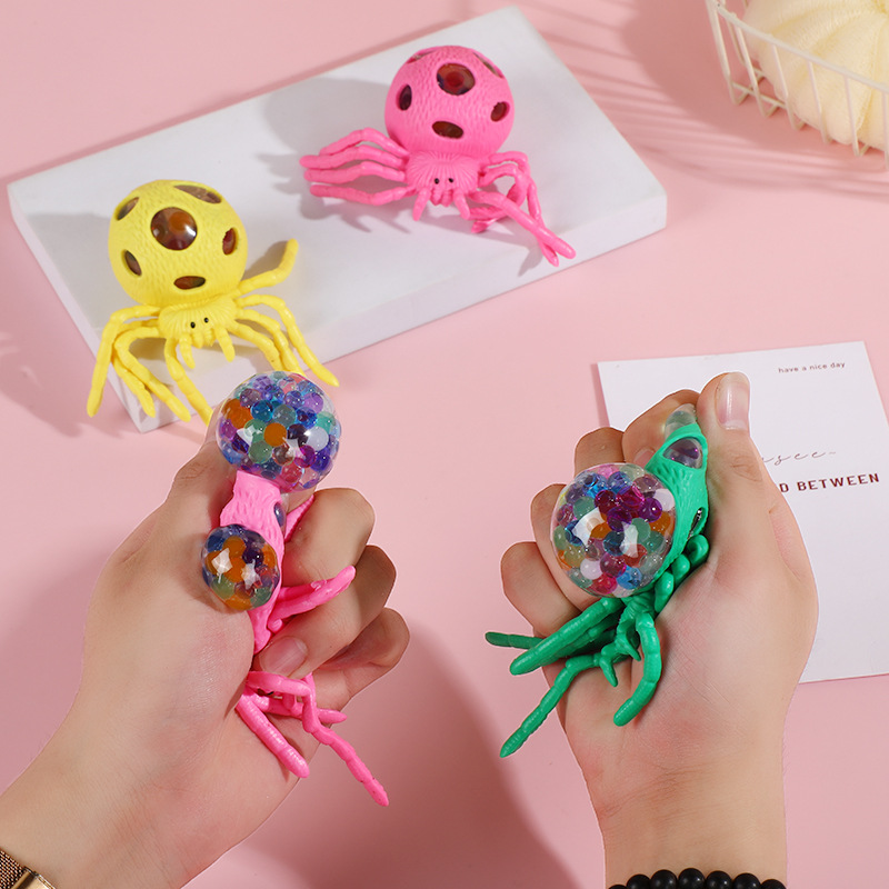 万圣节仿真蜘蛛玩具 儿童整蛊玩具 爆爆珠球动物解压玩具厂家现货详情3