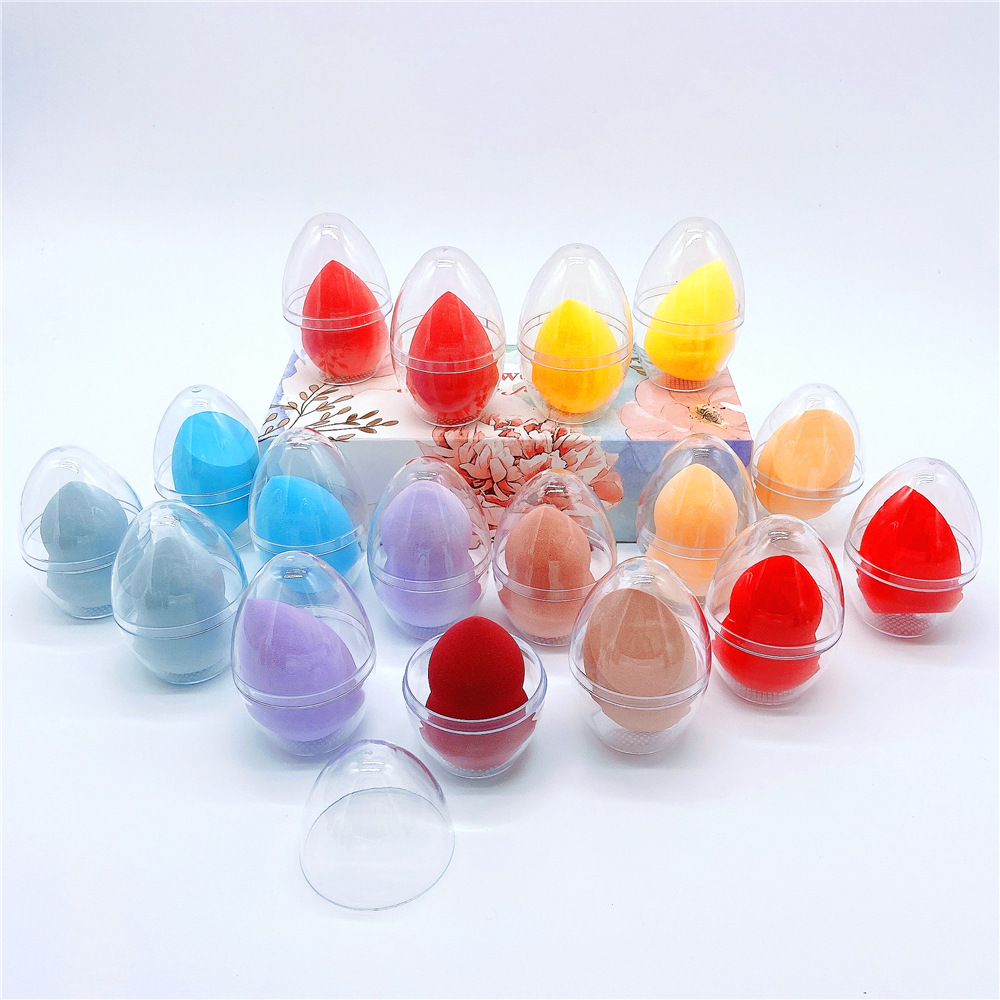 A transparent eggshell, a super soft beauty egg, a water drop gourd cut diagonally, makeup powder puff, cushion, foundation sponge egg pic 11