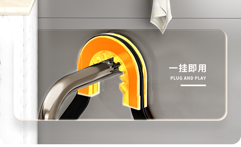 跨境亚马逊淋浴头挂架卫生间沐浴露收纳架壁挂洗漱用品浴室置物架详情5