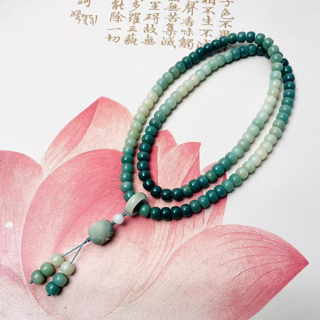 Qingmang Dunhuang Bodhi Root Bracelet, Handmade diy Buddhist prayer beads, prayer beads, necklace, bracelet, fine New Chinese-style jewelry wholesale pic 24