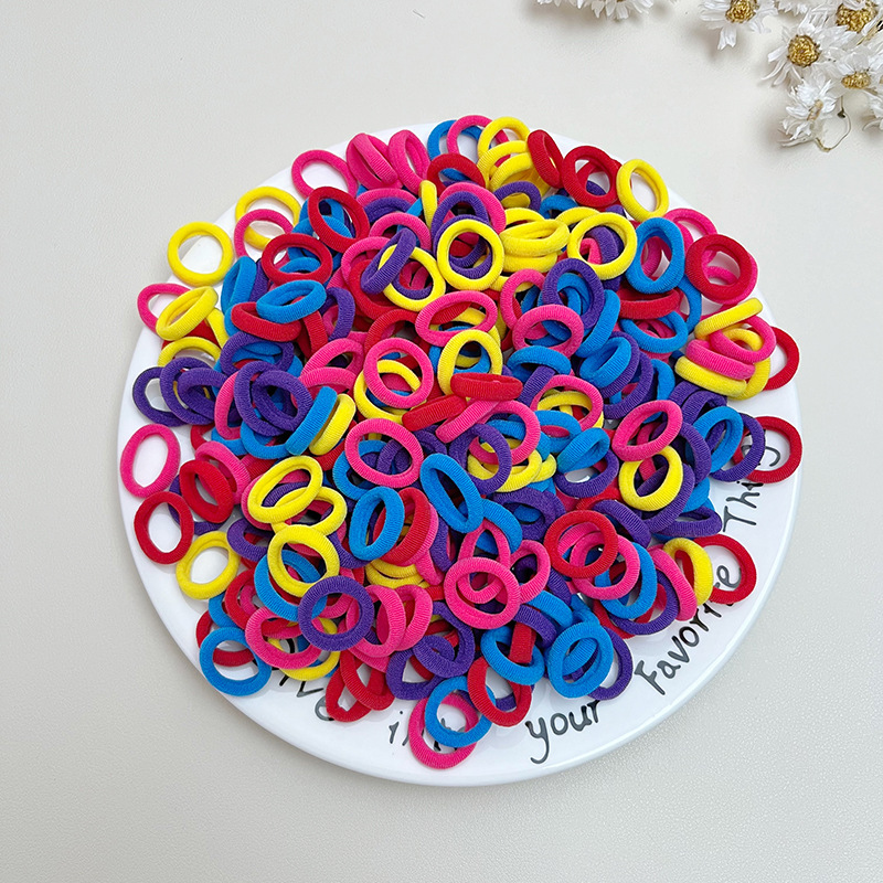 婴幼儿扎头皮筋女童宝宝弹性好不伤发毛巾圈发绳儿童可爱耐用头绳详情20