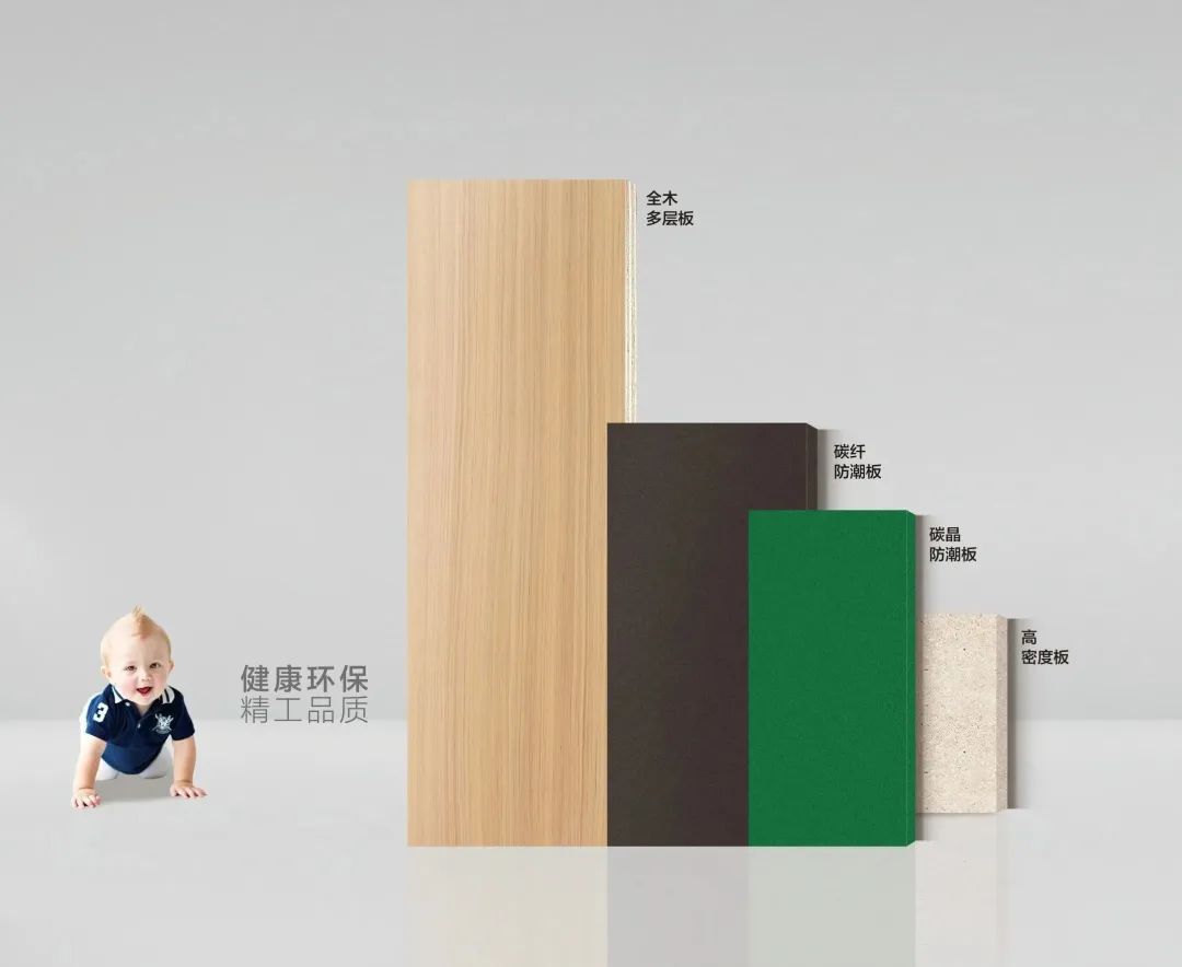 Solid wood bedroom door, modern interior simple soundproof bedroom door, ecological paint-free carbon crystal composite swing door pic 2