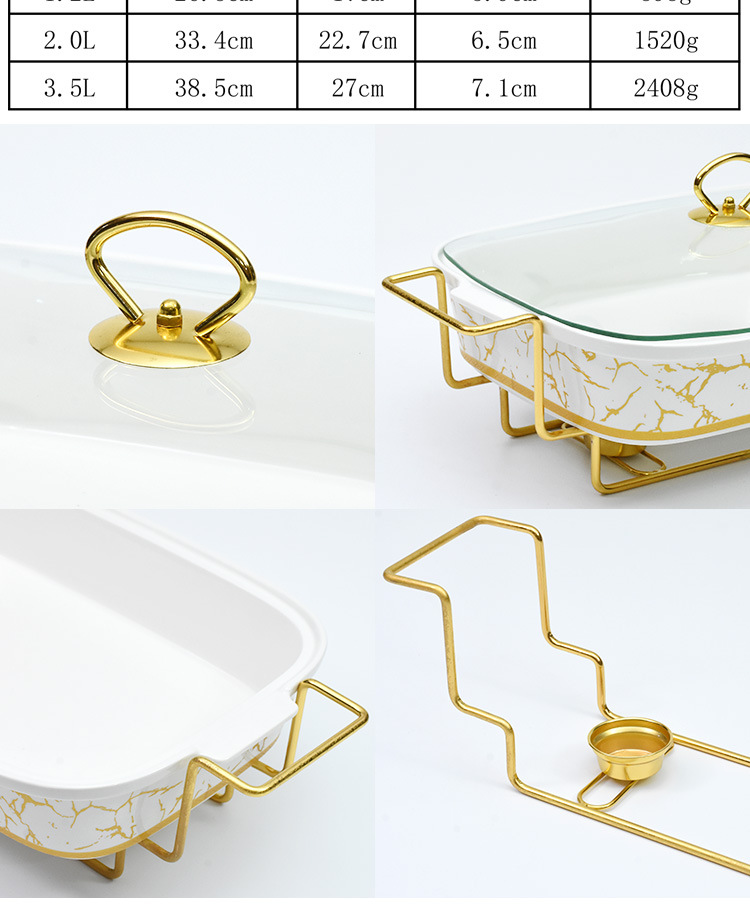 Cross-border supply ceramic alcohol stove, restaurant food heating container, square alcohol hot pot ceramic buffet stove, self-service fast food stove, alcohol hot pot, alcohol stove, restaurant buffet store portable alcohol hot pot stove pic 6