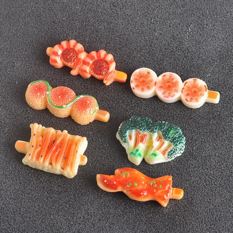 New diy small accessories for food and play refrigerator stickers, versatile resin accessories, fashionable cartoon and cute stickers pic 26