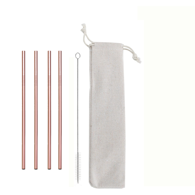 SWEN0 portable stainless steel straw set, flexible and easy to clean, beverage straws exclusively for Amazon, portable, easy to clean, reusable stainless steel straws, can be equipped with a velvet bag for outdoor and household use pic 5