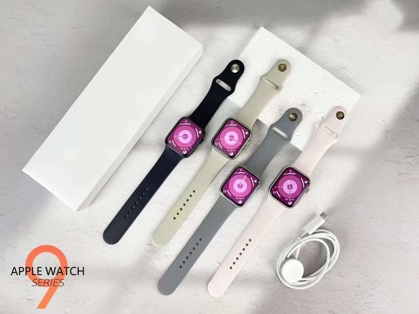 s9华强北Smartwatch 1:1 logo S8 运动智能手表45MM Series 9 Box详情4