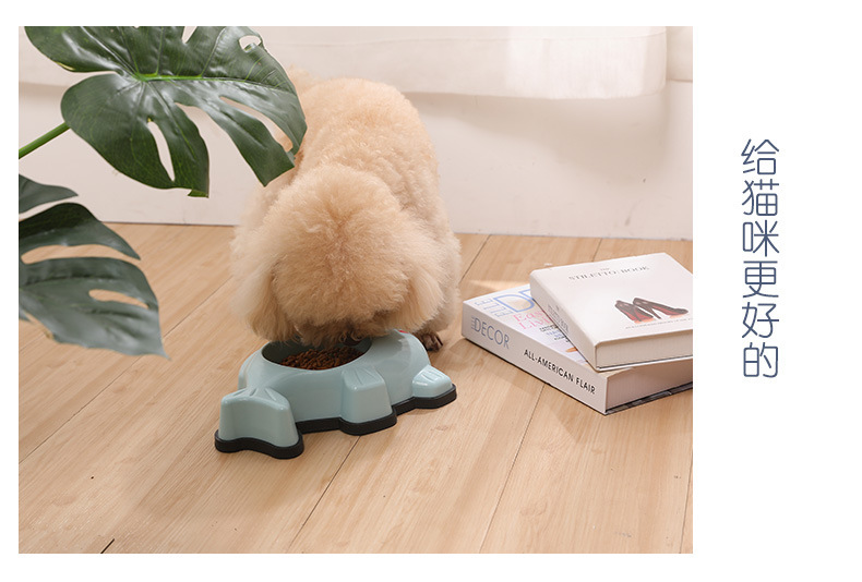 Wholesale of new cat bowls, dog bowls, Teddy Corgi fish mouth-shaped rice bowls, water bowls, candy-colored feeders and pet bowls pic 10