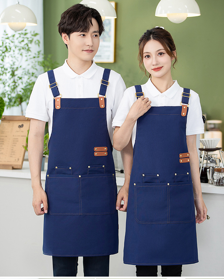 高档围裙印字logo咖啡奶茶餐厅礼品防油污工厂采购批发礼品工作服详情22