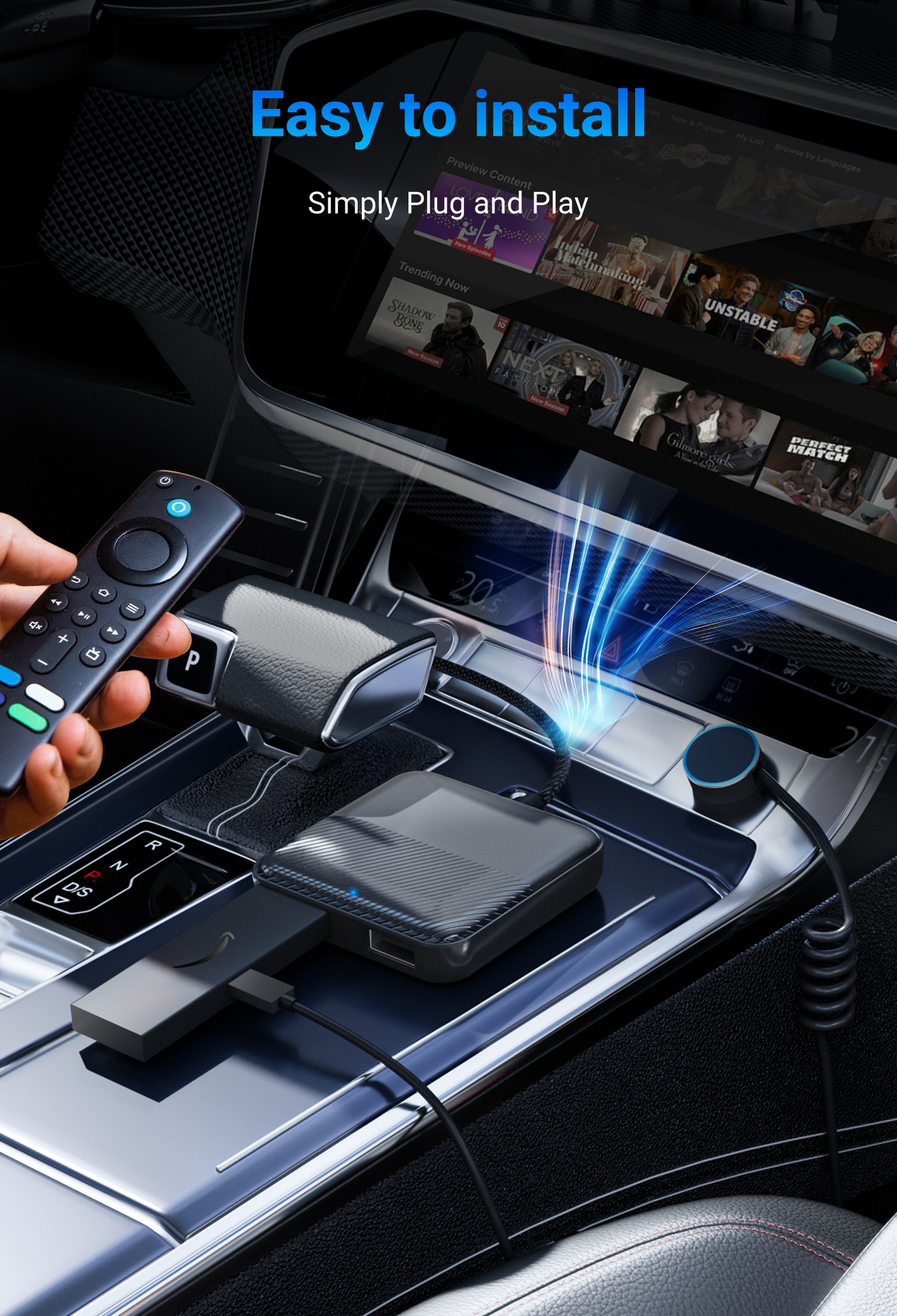 New product CA361 in-car carplay screen Projector tv box TV Box hdmi converter pic 4