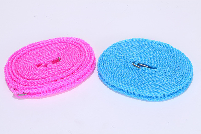 The manufacturer supplies windproof clothes drying ropes, nylon ropes, 5-meter and 8-meter clothes drying ropes for wholesale at a two-yuan store pic 1