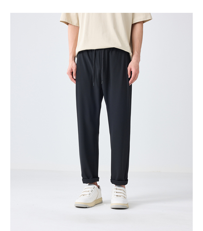 墨麦客华夫格肌理休闲裤男2023夏季新款松紧腰凉感男士裤子90656详情29