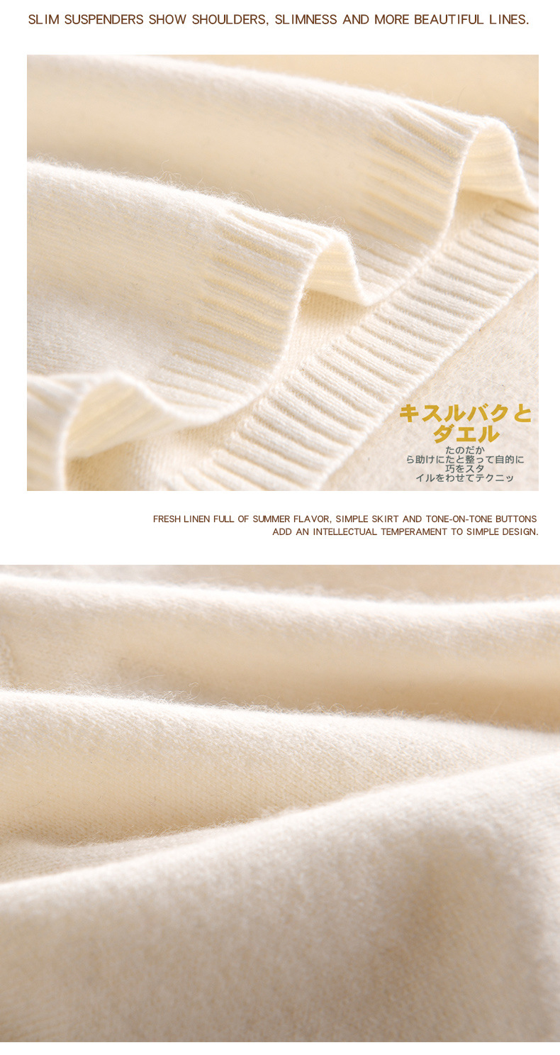 Wholesale 2020 autumn and winter solid-color cashmere vests for women, short round-neck waistcoats, halter tops, slimming and warming base layer vests pic 14