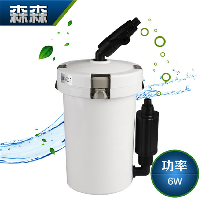 Aquarium external variable frequency filter bucket, aquarium external equipment with sterilization tank, external filter hw-3000/5000 pic 10