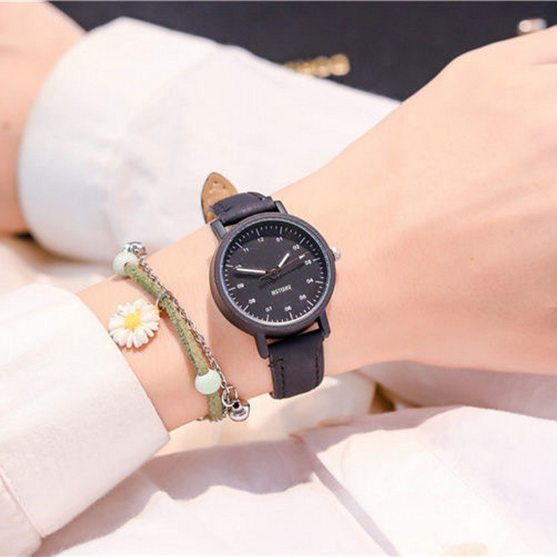 Korean-style simple and elegant ins-style watch for girls, middle school girls, fresh and simple, antique forest style for ladies pic 13