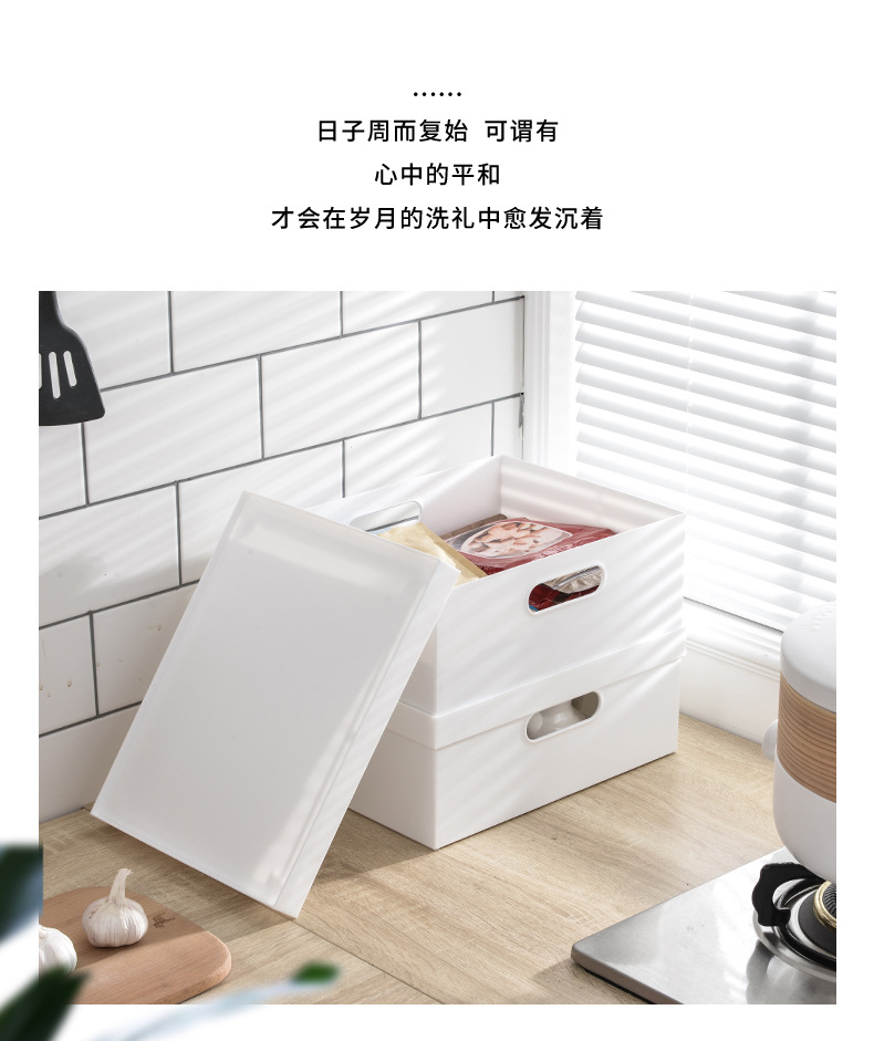 W15 portable pulley storage box, plastic PP file desktop organization box, A4 paper storage dust-proof storage box pic 10