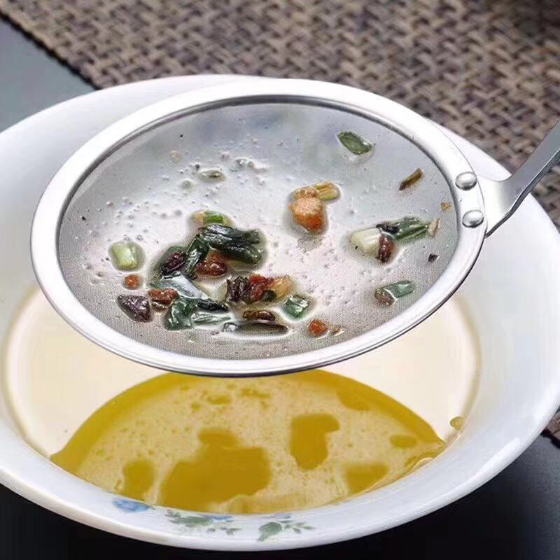 Stainless steel 8 cm oil strainer for deep-frying hot pot, stainless steel oil filter strainer, kitchen cooking utensils pic 25