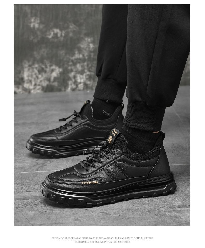 冬季中年男士爸爸鞋加厚加绒保暖高帮棉鞋防滑防水老人休闲鞋厚款详情14