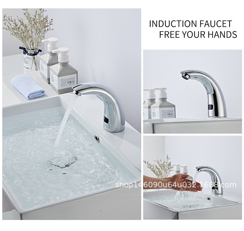 Intelligent sensor faucet, fully automatic washbasin faucet, single hot and cold bathroom washbasin, all-copper bathroom faucet pic 35