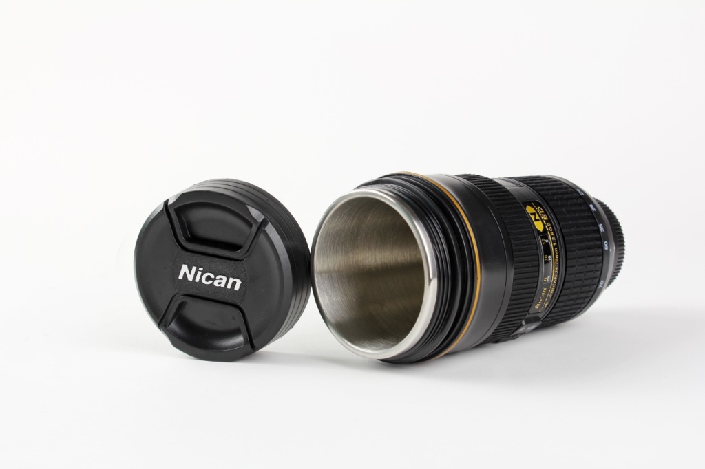 Simulated Nican telescopic lens cup, single-lens reflex camera water cup, food-grade material, portable and personalized water cup pic 10