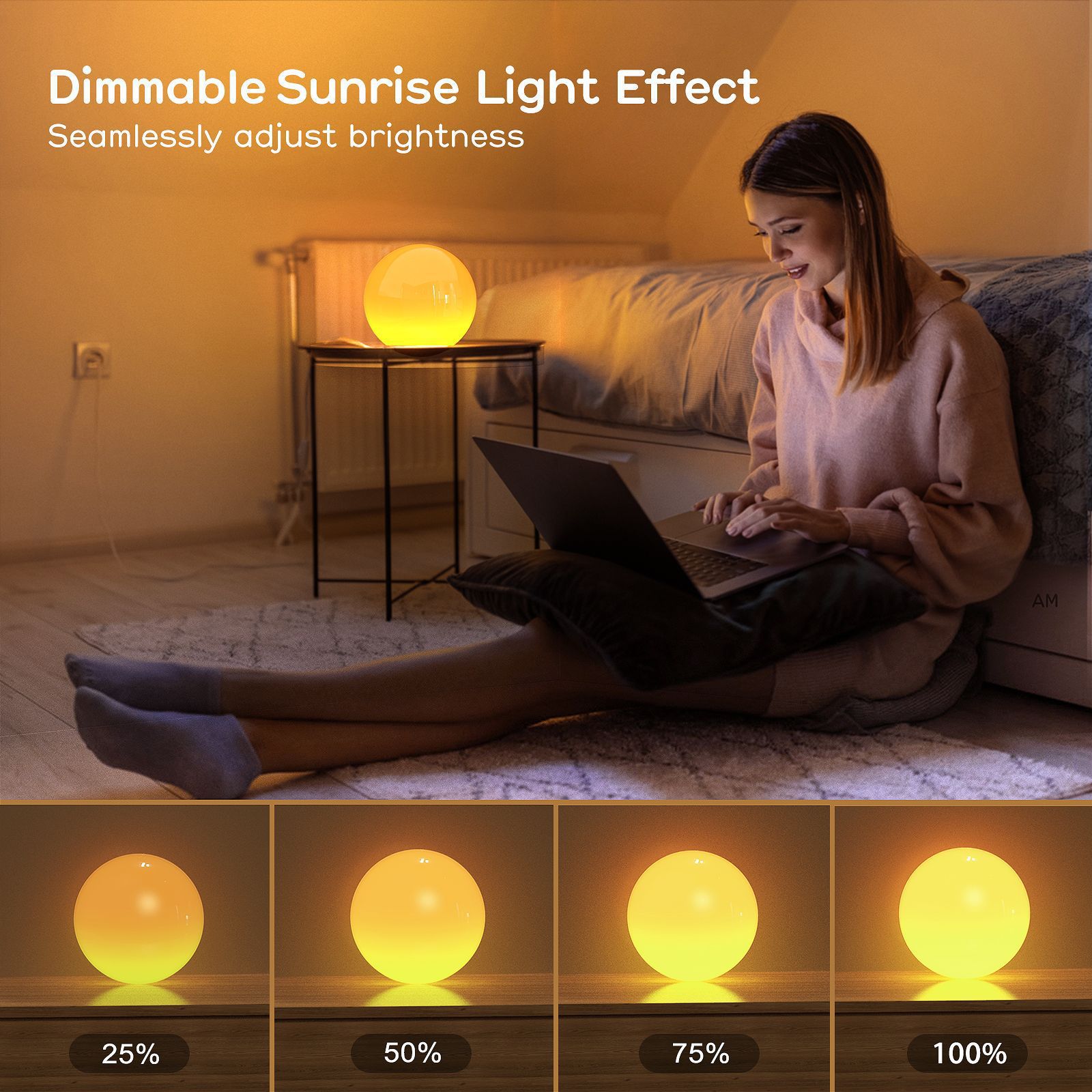 ZN Graffiti WIFI Smart Ceiling Light Alexa Google Ultra-Thin and Simple Bluetooth RGBCW Seven-color Bedroom Light pic 9