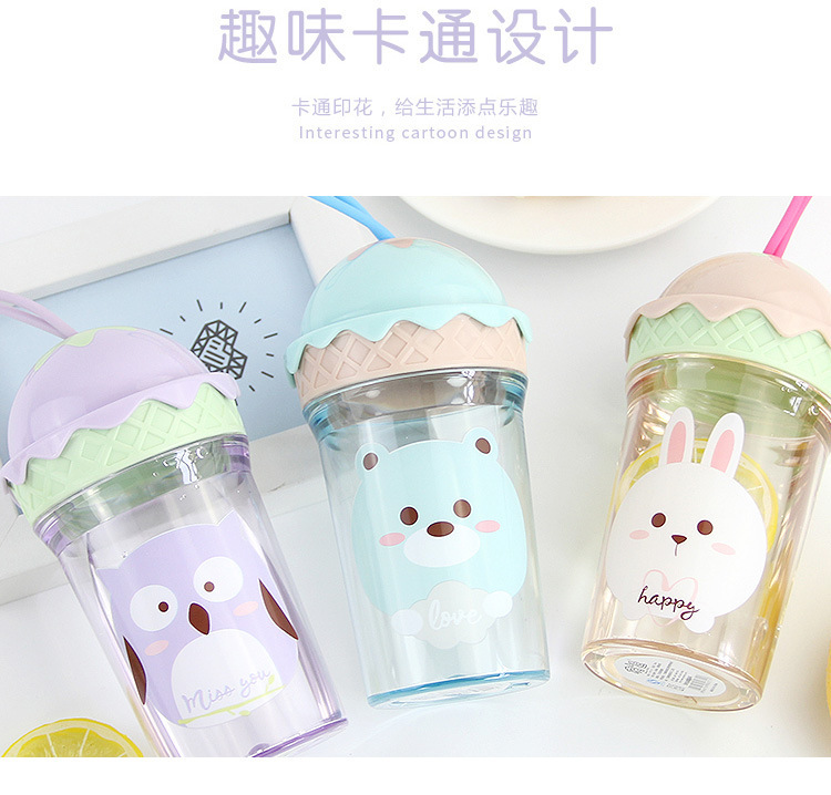 N3324 迷你冰淇淋杯 塑料水杯 奶茶杯 甜品杯 义乌10元店批发详情5