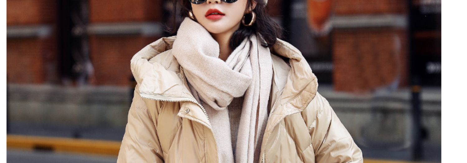 白鸭绒羽绒服女中长款20秋冬新款韩版宽松小个子冬季加厚外套详情19