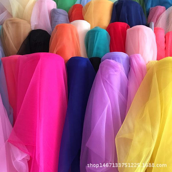 Polyester mesh fabric for clothing, accessories, scarves, various drawstrings, gifts, bags, decorative fabrics, bubble gauze pic 8