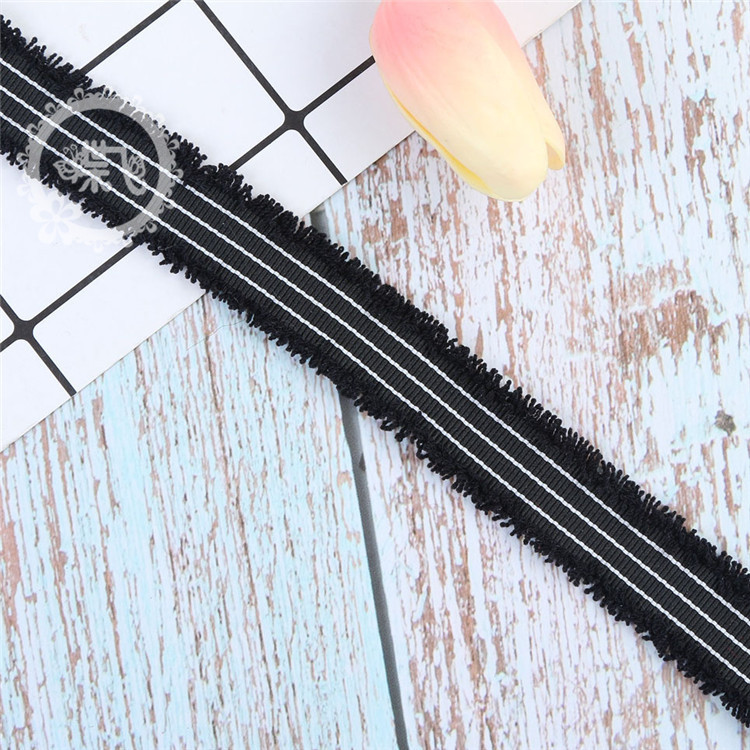 Straight supply 2.5CM flew edge korea estilo étnico cordón visera con escote DIY ropa accesorios fabricantes de correas al por mayor pic 17