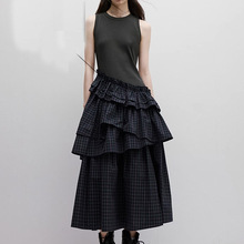 现货OfAki”新中式前后两穿撞色旗袍连衣裙女印花鱼尾背心裙详情10