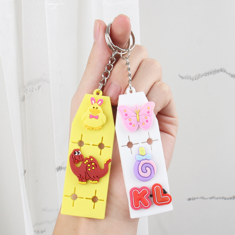 2022 New Keychain pendant EVA key Board Personalized DIY installation board accessory suitable for Crocs and flower shoe buckles 1 pic 12