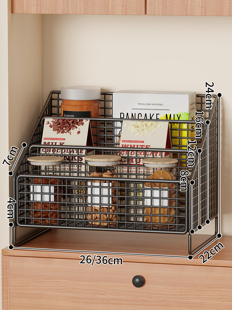 调料置物架厨房用品收纳架家用杯架台面多功能调味品分格储物架子详情8