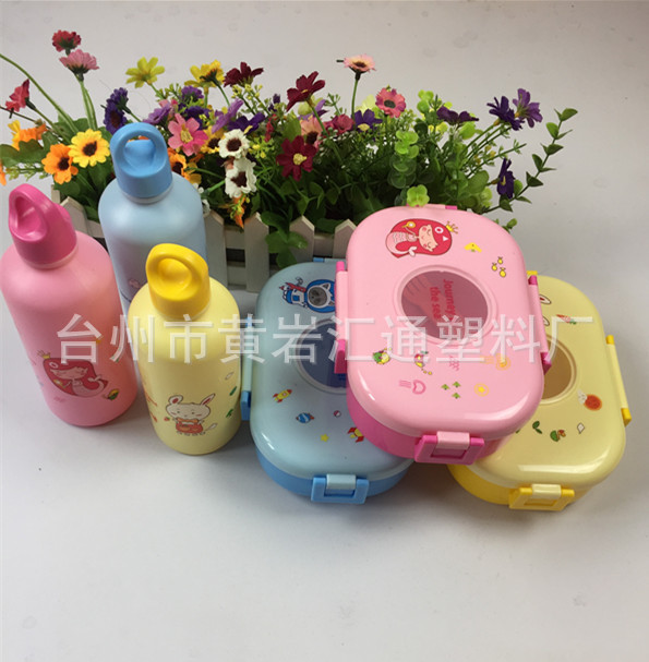 Customized 304 stainless steel lunch box for children without high-transparency preservation box, cartoon lunch box, portable preservation set 800ML pic 11