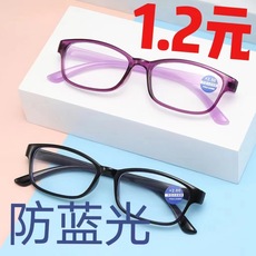 时尚便携折叠老花镜男女高清摆地摊跑江湖金属框双色眼镜批发详情4