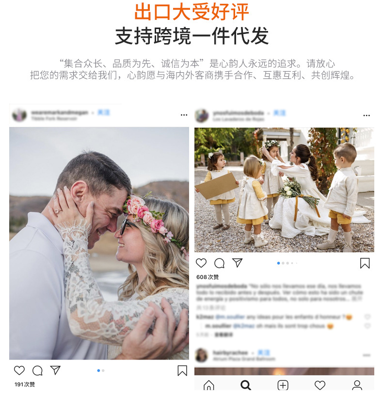 Wholesale of cross-border European and American AliExpress fashion flower wreath headwear, rose bride seaside vacation hair bands, and simulated flower hair accessories pic 11