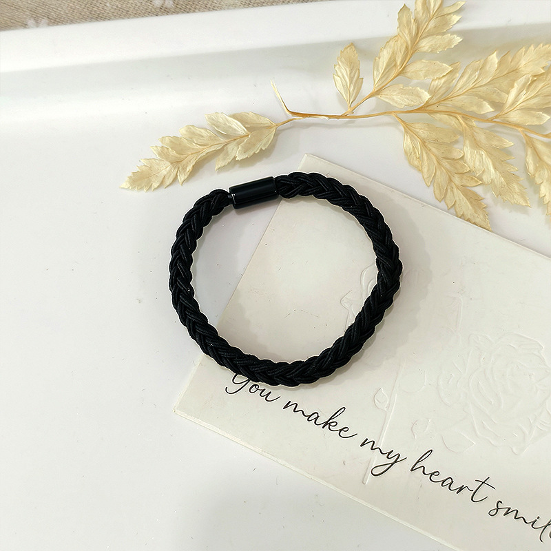 The basic hair band is highly elastic and durable. It can be used to tie a ponytail or hair. There are rubber bands, leather straps, hair ties, and leather straps for women. New style for 2025 pic 11