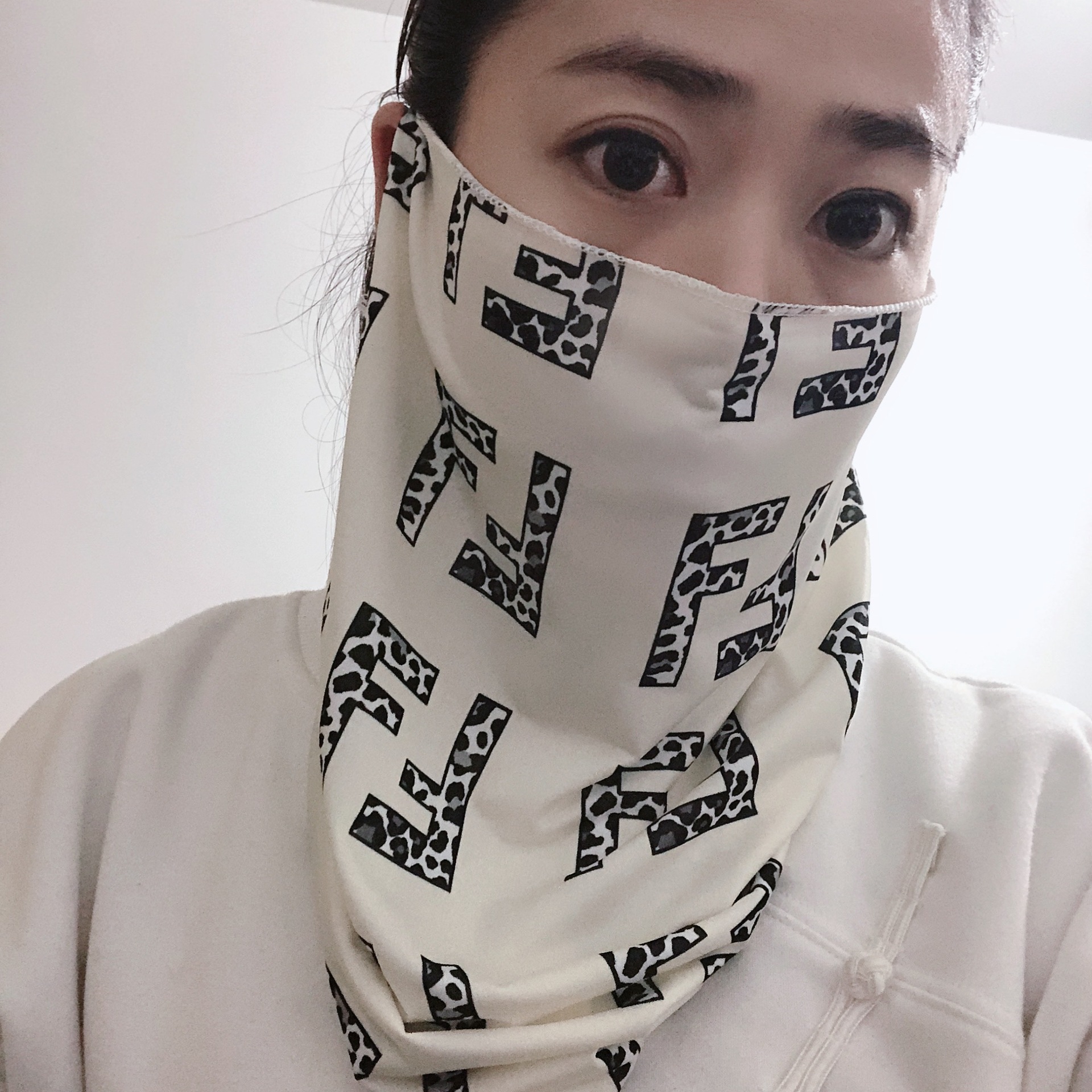 Sun protection mask, UV protection, cashew flower spring and autumn face towel, ear-hanging full-face neck protector, men and women, summer cycling and driving pic 9