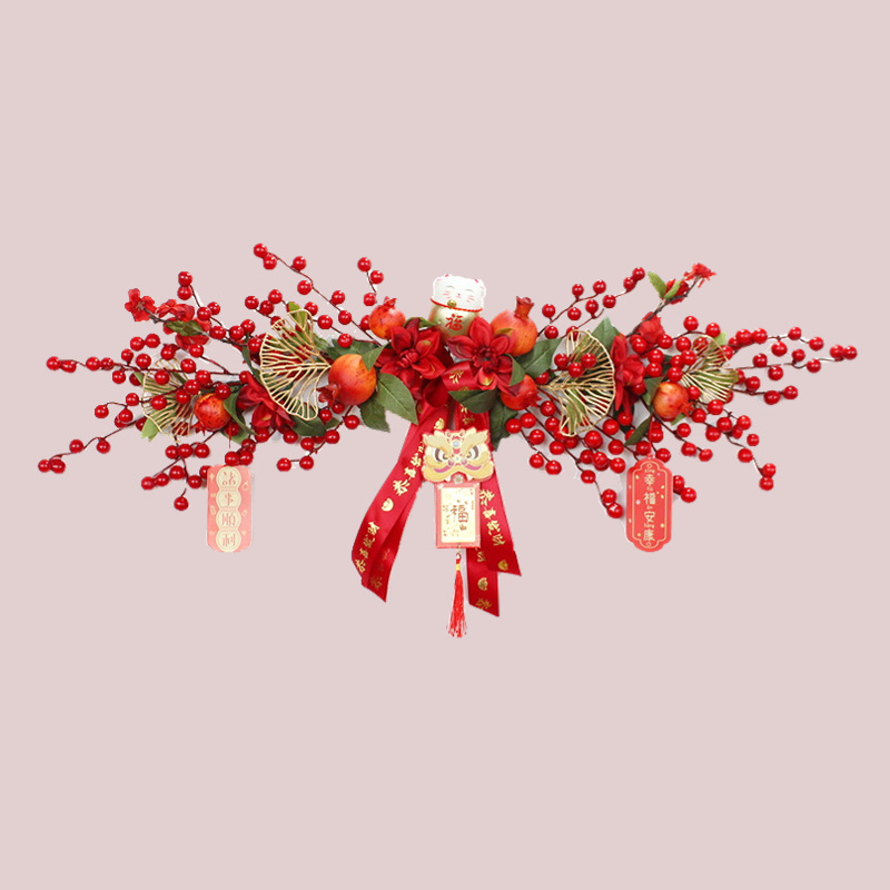When moving into a new home, decorate with simulated pomegranates, celebrate the New Year, hang the main entrance, and decorate the living room for the New Year pic 8