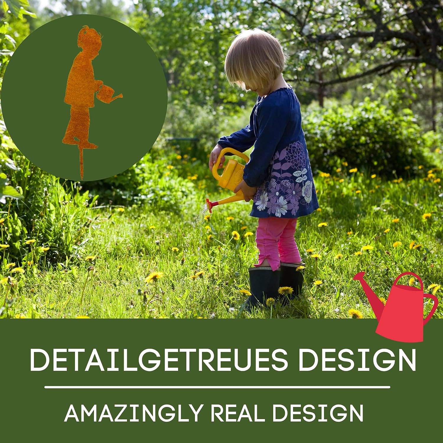 跨境新款创意生锈动物剪影立体庭院地插装饰花园摆件户外插件雕塑详情14