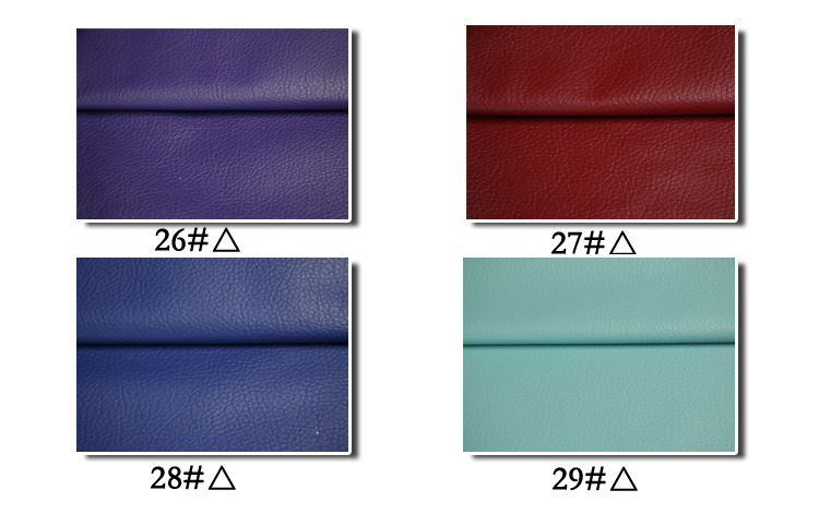 Factory stock: Textured base PU large lychee pattern leather fabric, bedside soft packaging decorative leather seat cushion sofa artificial leather pic 14