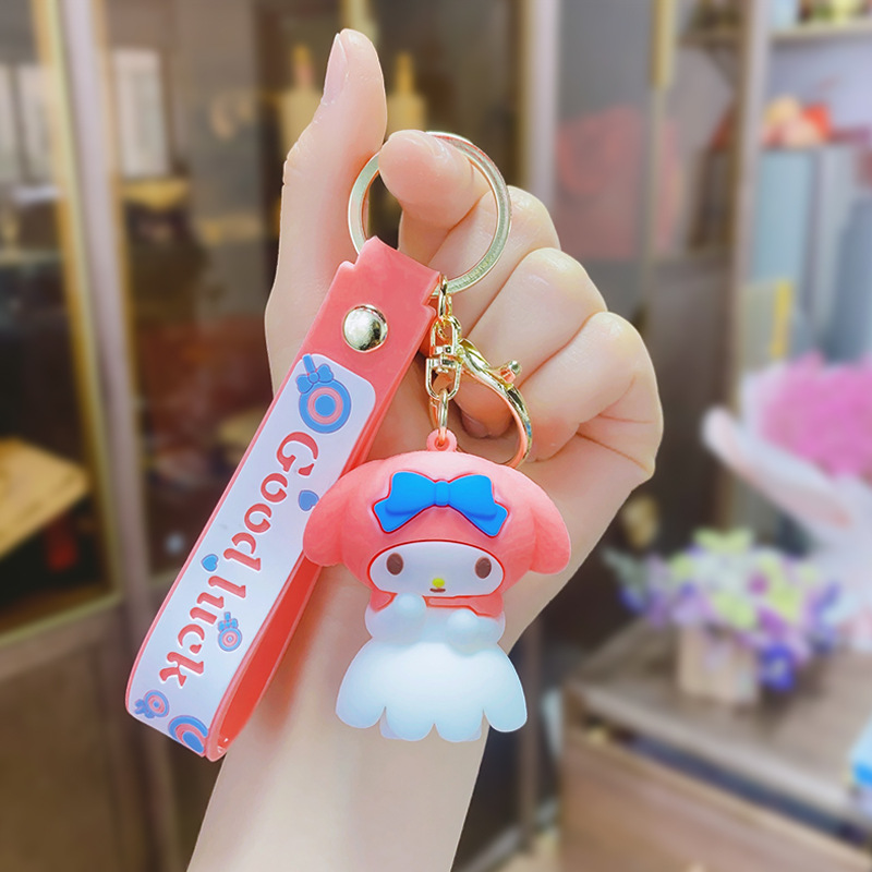 卡通公仔三丽鸥系列 美乐蒂汽车包包手机pvc软胶钥匙扣挂件小礼品详情8