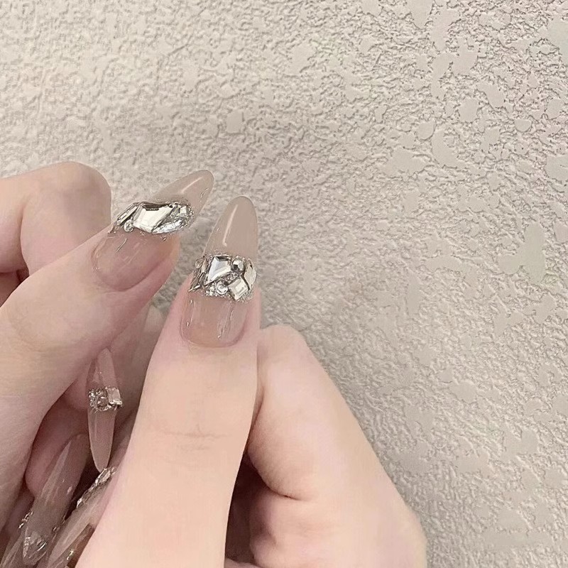 Nail art irregular-shaped diamonds, flat-bottomed non-dropping small diamond jewelry, mixed small flat-bottomed diamonds, a whole batch of dazzling nail art jewelry fragments pic 31