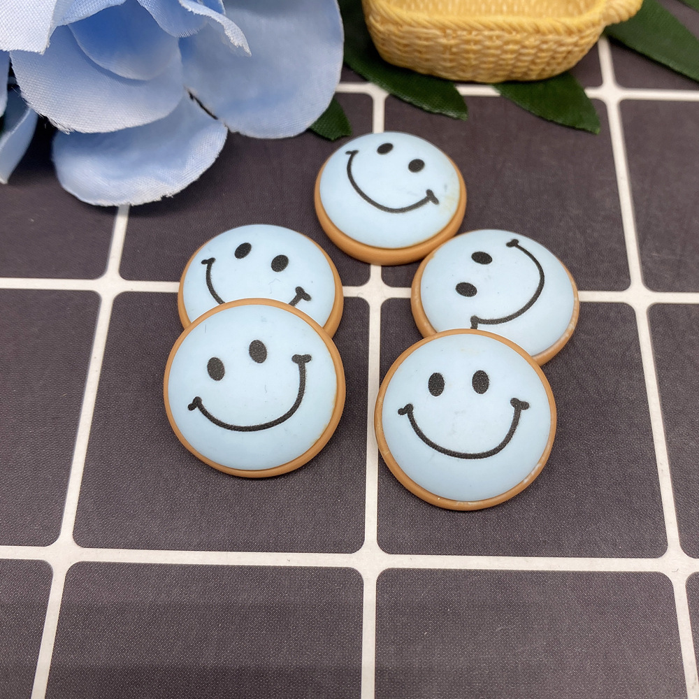 树脂配件饰品帽子贴片史莱姆内放DIY日韩风哑光笑脸厂家直销详情3