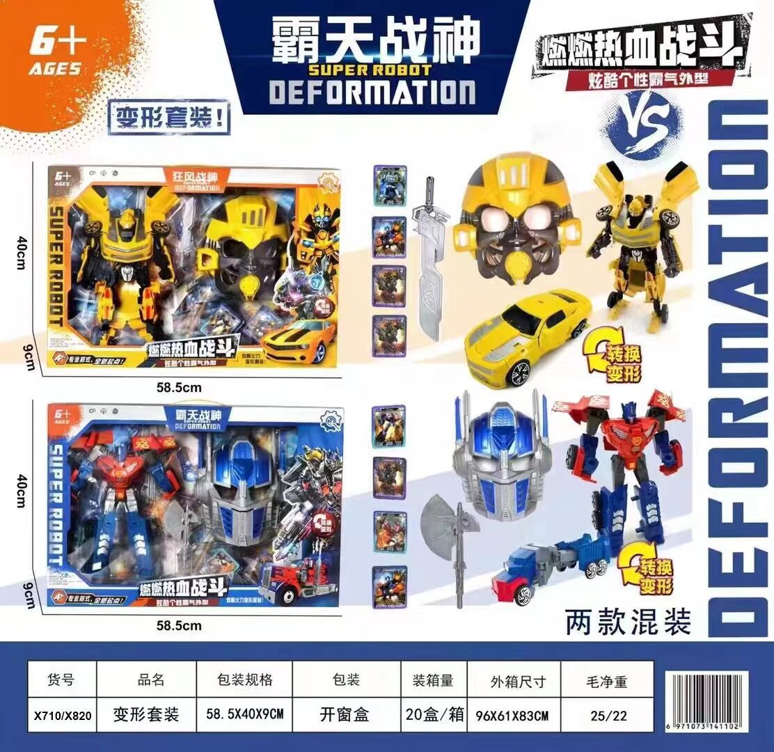 大号变形玩具汽车人擎天黄蜂战神机器人男孩模型机构续费礼包批发详情16