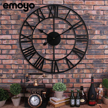 现代简约透明亚克力创意悬浮挂钟 客厅木质装饰时钟北欧静音壁钟详情23