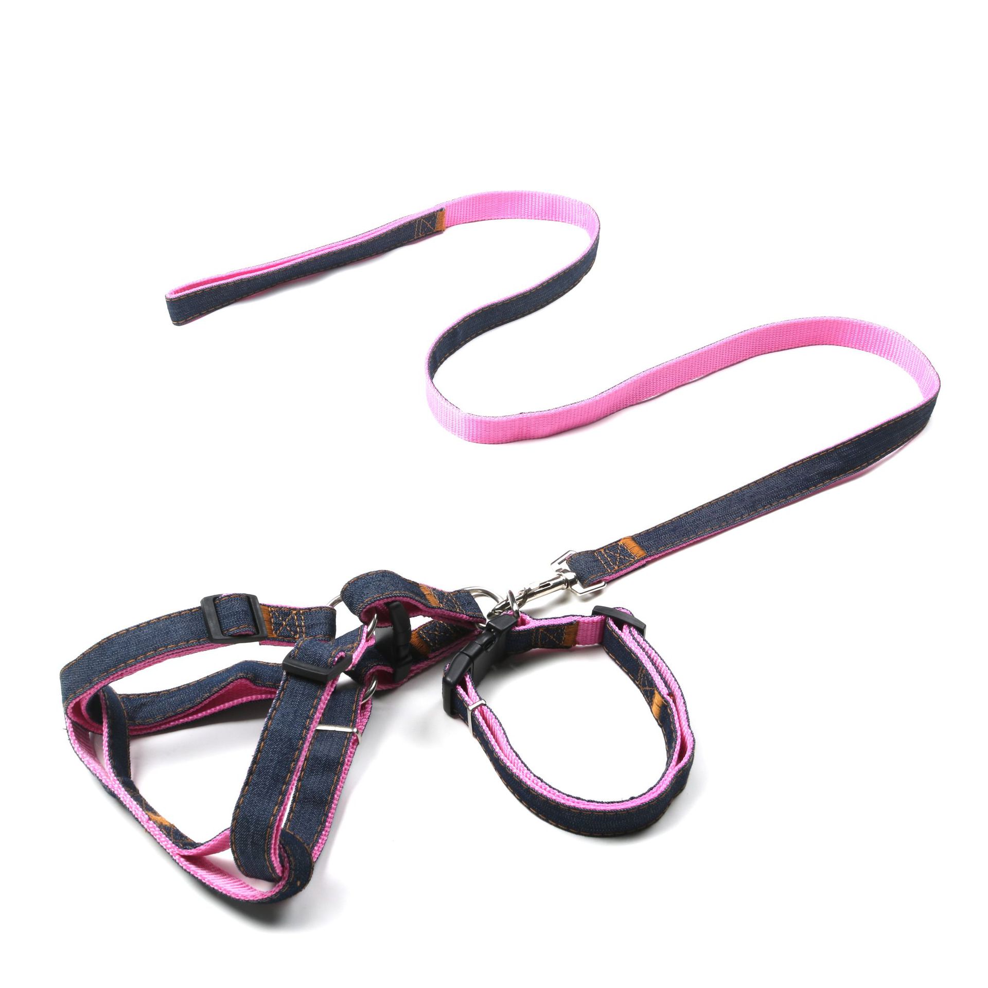 Pet supplies: dog leashes, denim leashes, chest straps, denim dog walking leashes, medium and small-sized dog chains pic 9